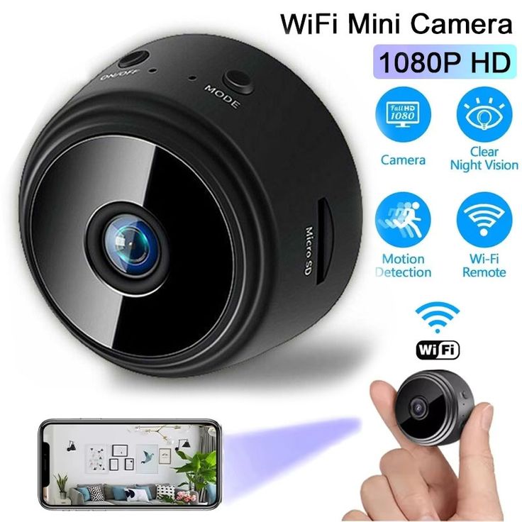 A9 Mini Camera WiFi 1080P  Small Security Camera with Night Vision