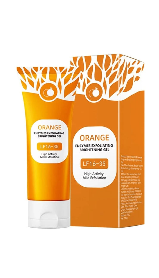 Orange Exfoliating Gel Brightening Face Scrub for Smooth & Glowing Skin 🍊